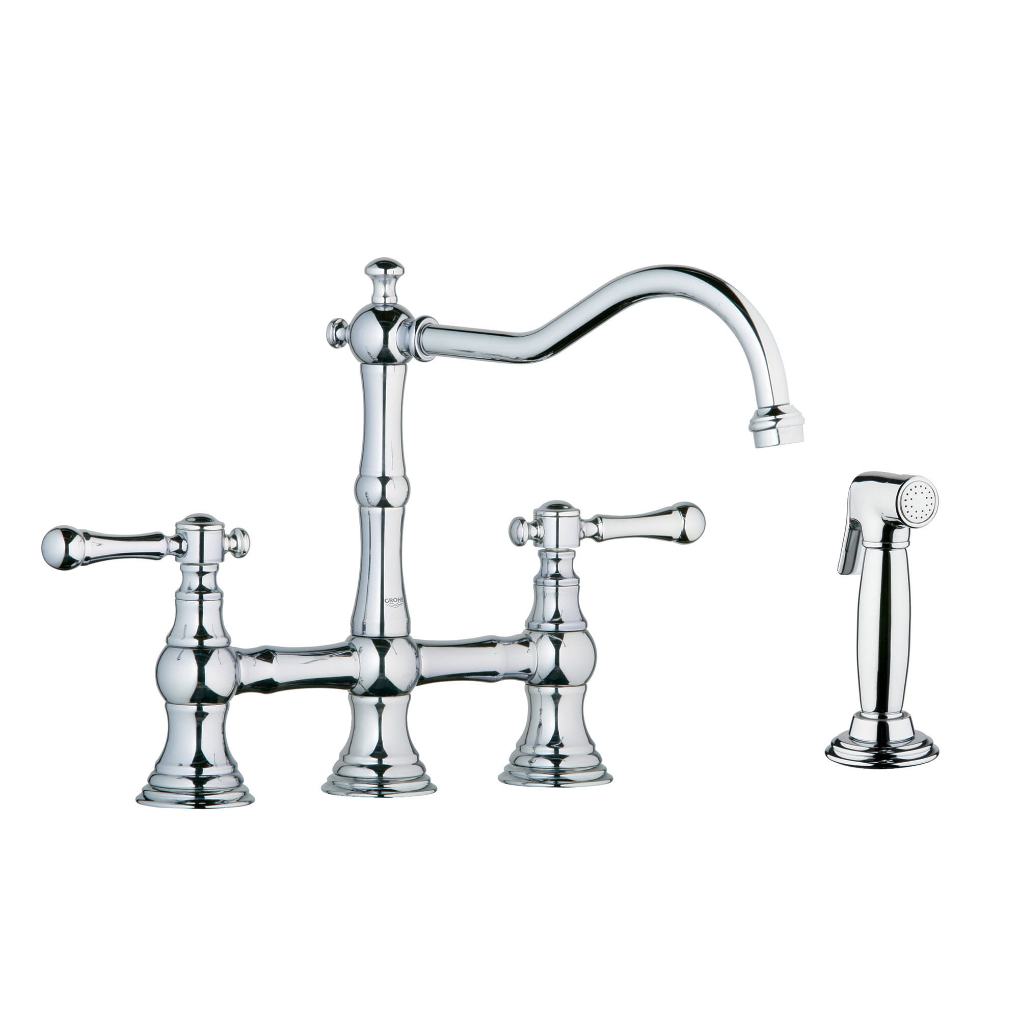 2Handle Kitchen Faucet 2.2 GPM with Side Spray